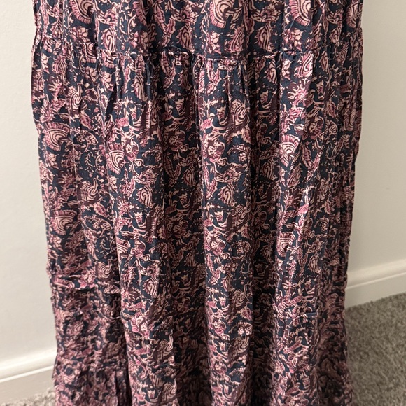 Faherty Purple Floral Maxi Skirt size Large Vintage Look - Picture 8 of 9